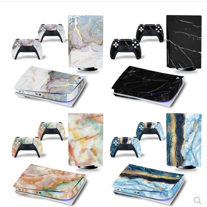 White PS5 Console & Controller Skin – Vinyl Sticker Decal Set