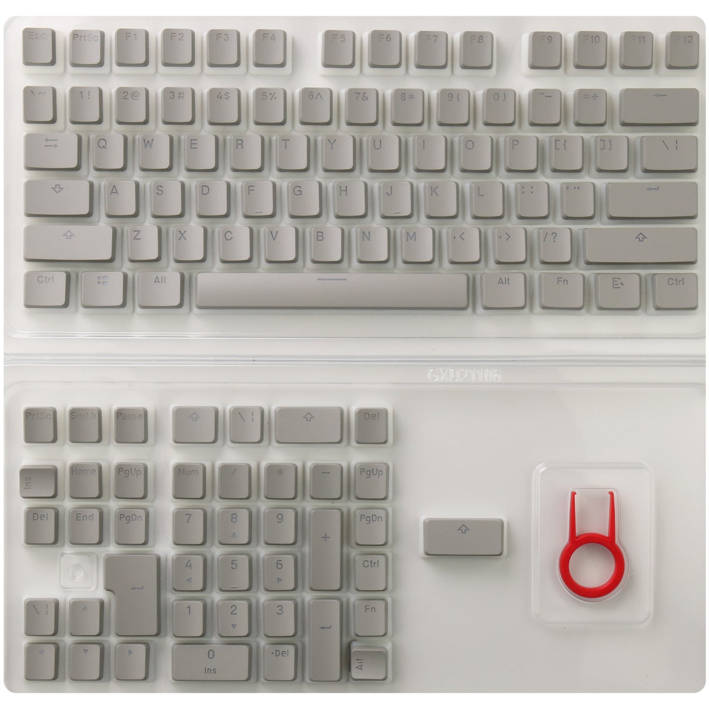 Pudding Style Translucent Keycaps – Enhanced RGB Lighting