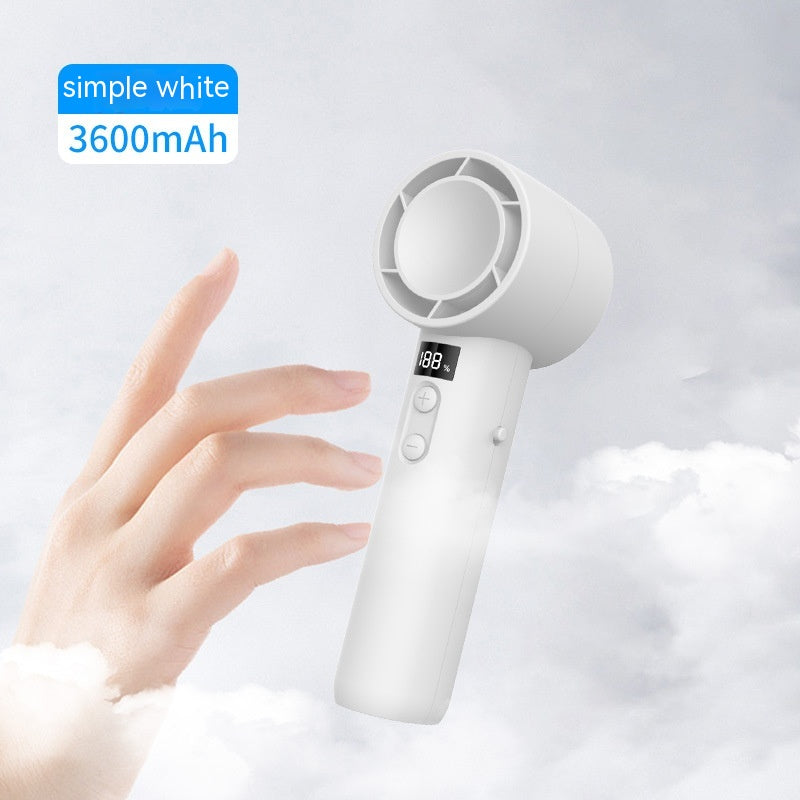 USB Rechargeable Mini Fan - Silent Desktop Cooling