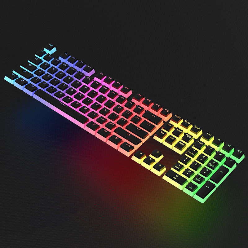 Translucent Pudding Keycaps – RGB Shine-Through Effect