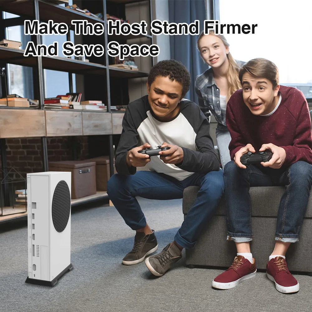 Vertical Stand with Built-in Cooling Vents for Xbox Series S Game Console Accessories Holder  White Black 2020 New