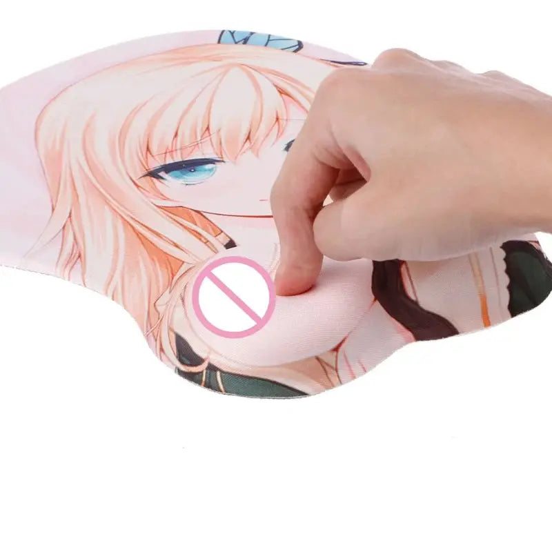 16Types New Gaming Mouse Pad Cute Girls Pattern Creative Design 3D Silicone Mouse Pad Creative Wrist Rest Support Freeship