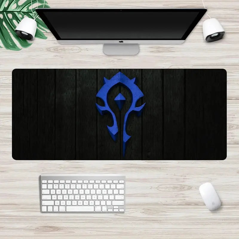 World of Warcraft Gaming Mouse pad Gamer Large 70x30cm Horde Alliance Computer Mousepad  Non-Skid Rubber Locking Edge Desk Mat