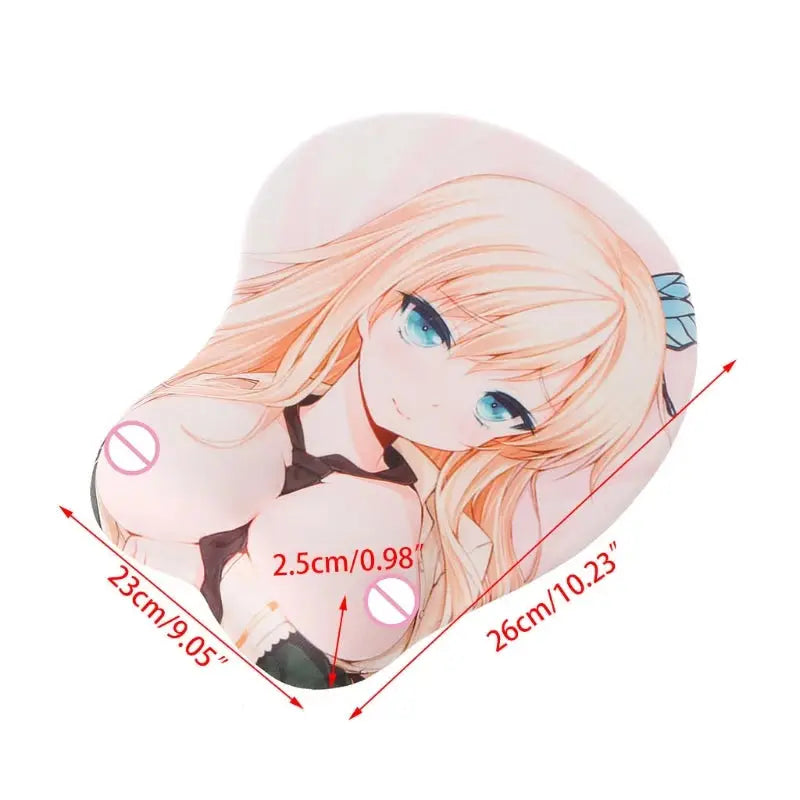 16Types New Gaming Mouse Pad Cute Girls Pattern Creative Design 3D Silicone Mouse Pad Creative Wrist Rest Support Freeship