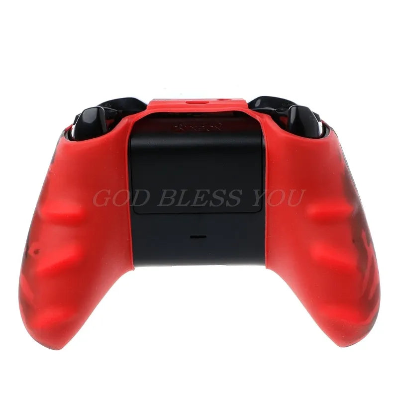 1Pc Silicone Protective Skin Case for XBox One X S Controller Protector Water Transfer Printing Camouflage Cover Grips Caps New
