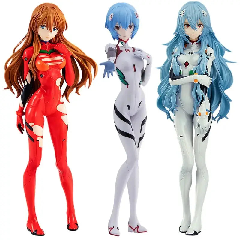 18cm Neon Genesis Evangelion Figure EVA Short Hair Rei Ayanami Action Figure Asuka Figurine PVC Collection Model Doll Toys
