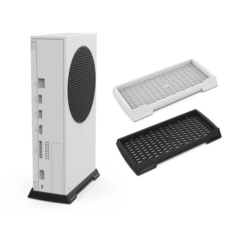 Vertical Stand with Built-in Cooling Vents for Xbox Series S Game Console Accessories Holder  White Black 2020 New