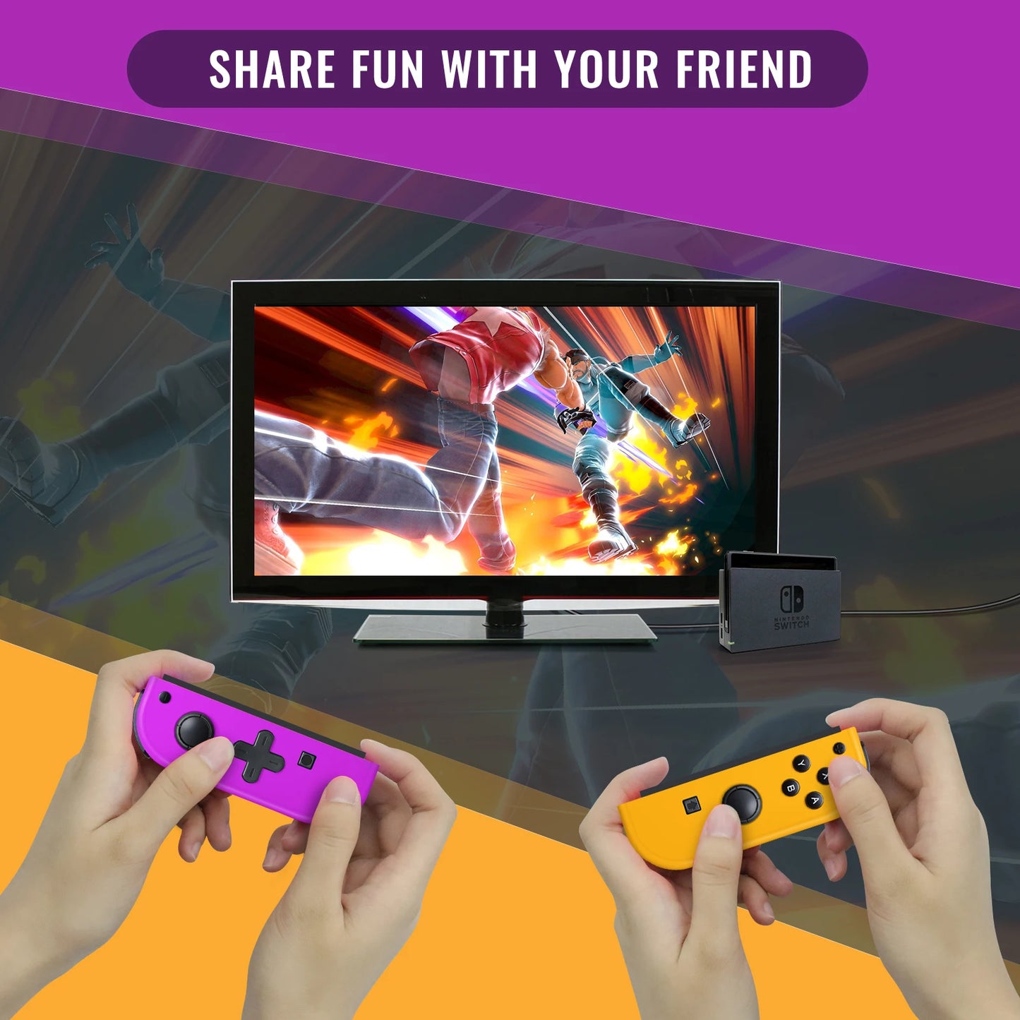 Wireless Joy-Con Style Controller for Nintendo Switch – 6-Axis Gyro