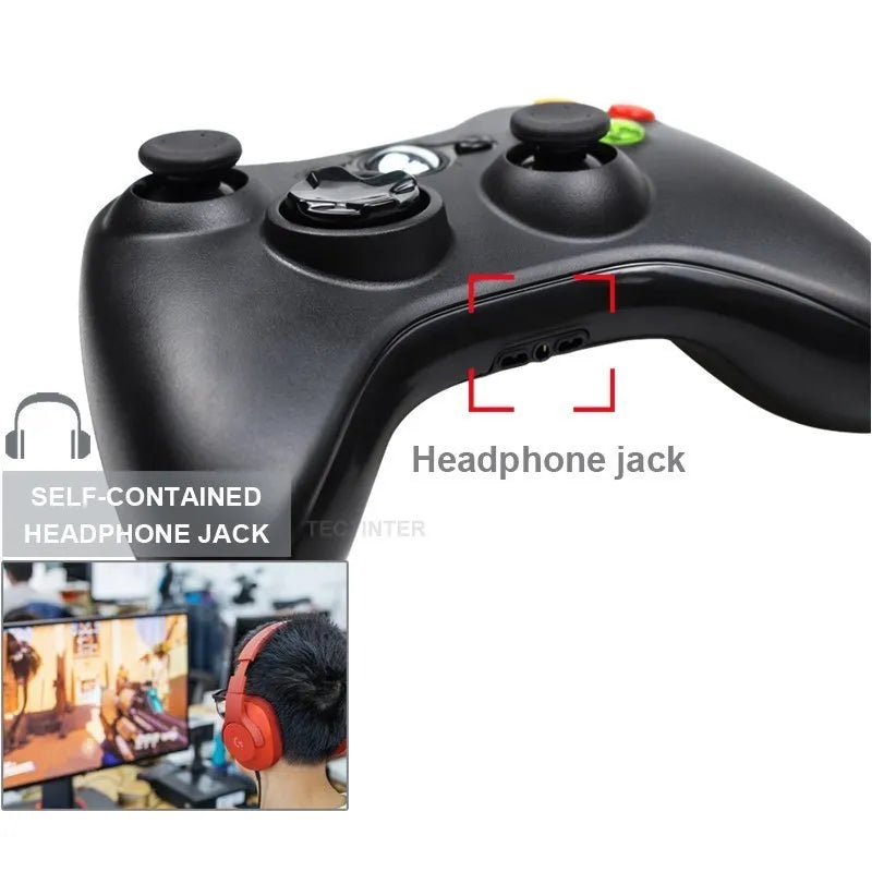 Wireless & Wired Gamepad for Xbox 360 & PC