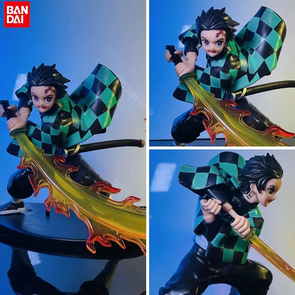 Hot Demon Slayer  Figure Tanjirou Agatsuma Zenitsu Kyoujurou Model  Action Figure PVC collection Toy for Kids Gift