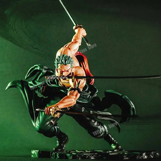 Hot One Piece 10cm Figure GK Roronoa Zoro Three-blade Sa-maximum Manga Statue Action Figure Collection Model Kid Toy