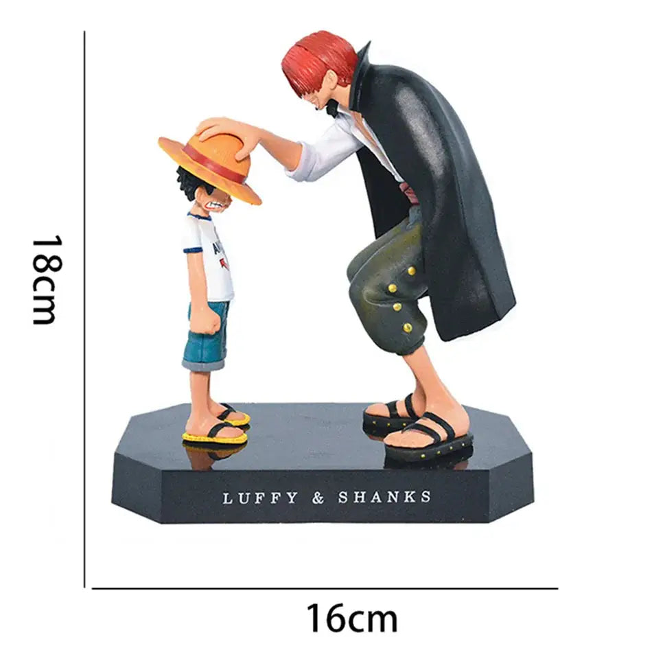 18cm One Piece Figure Four Emperors Shanks Straw Hat Luffy Action Figure One Piece Sabo Ace Sanji Roronoa Zoro Figurine