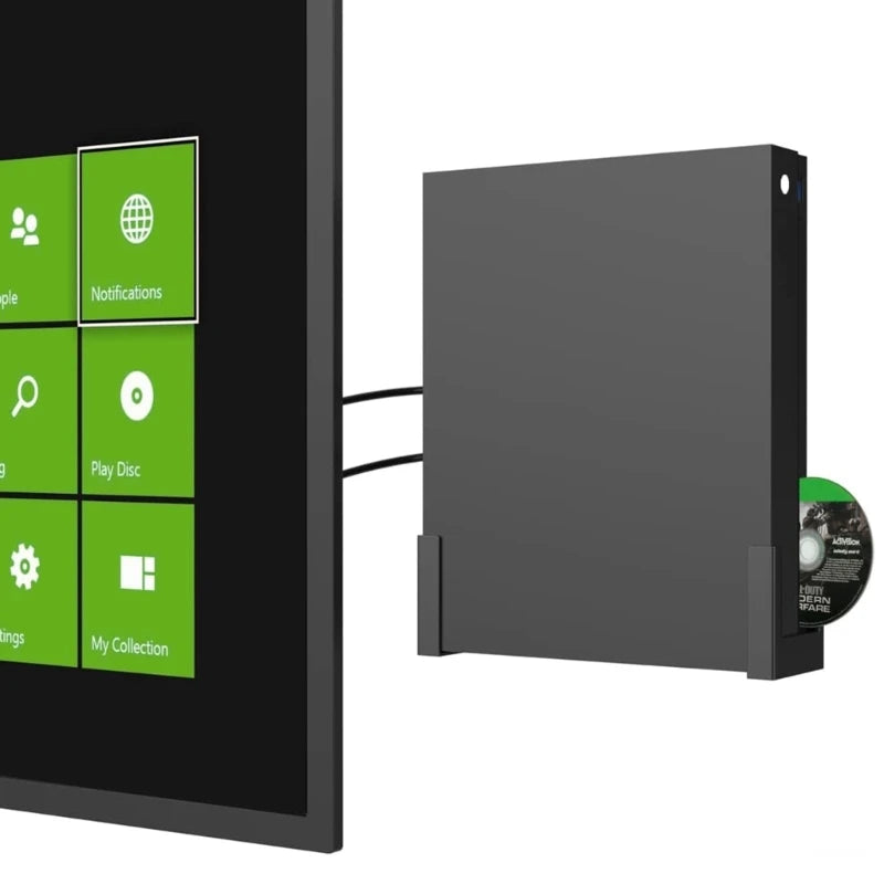 Wall Mount for XB One X Game Console Vertical Metal Wall Display Shelf Space-saving Bracket Holder Gaming Accessory