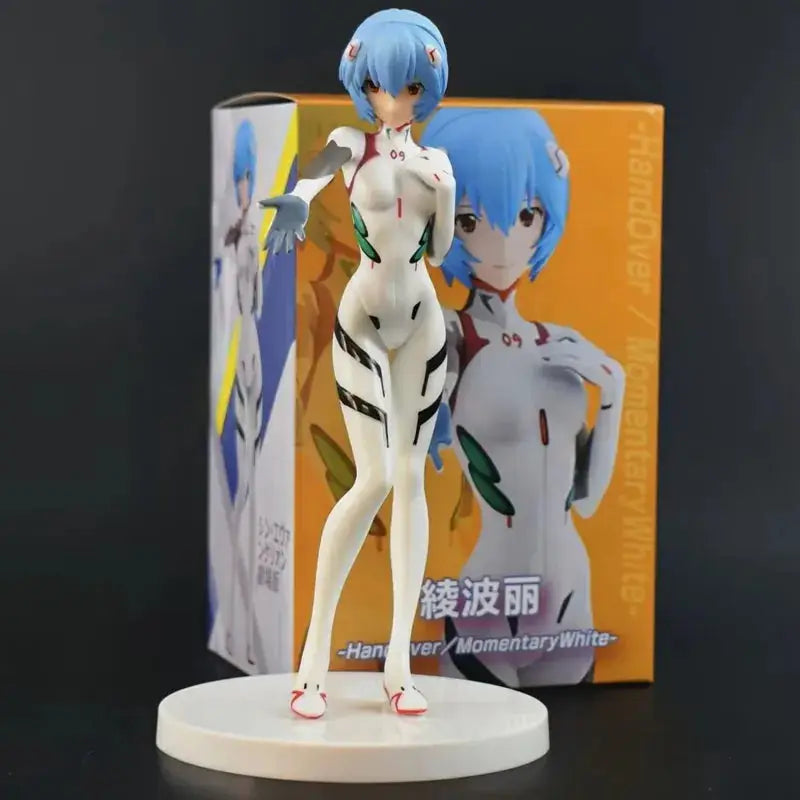 18cm Neon Genesis Evangelion Figure EVA Short Hair Rei Ayanami Action Figure Asuka Figurine PVC Collection Model Doll Toys