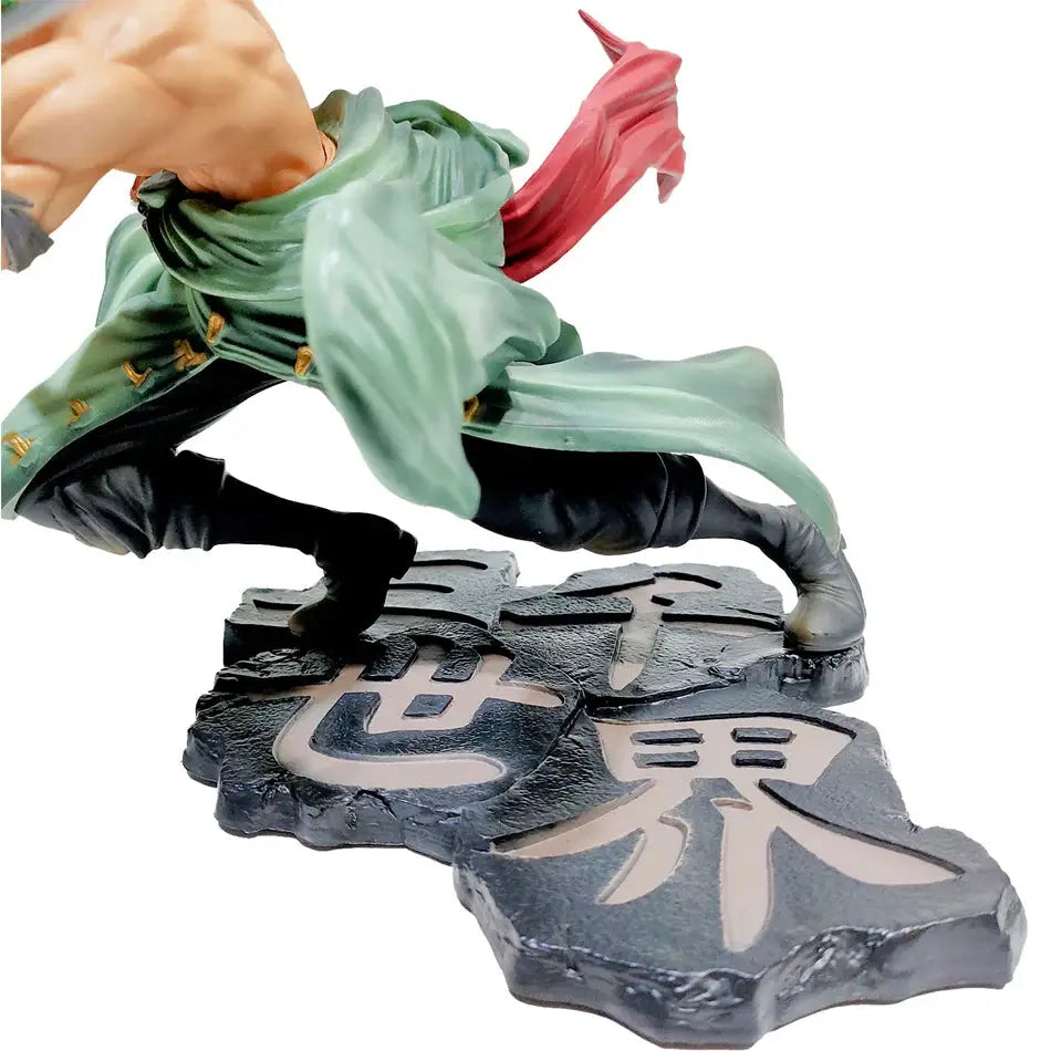 One Piece Action Figure Three-Knife Fighting Skill Roronoa Zoro Model Decorations PVC Toy Gift