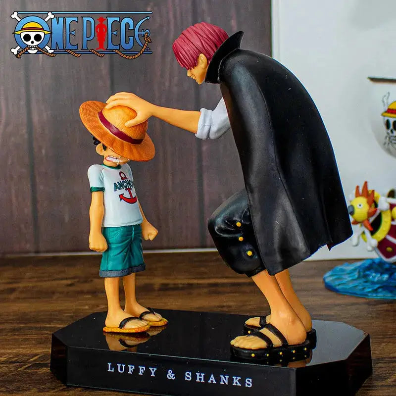 18cm One Piece Figure Four Emperors Shanks Straw Hat Luffy Action Figure One Piece Sabo Ace Sanji Roronoa Zoro Figurine