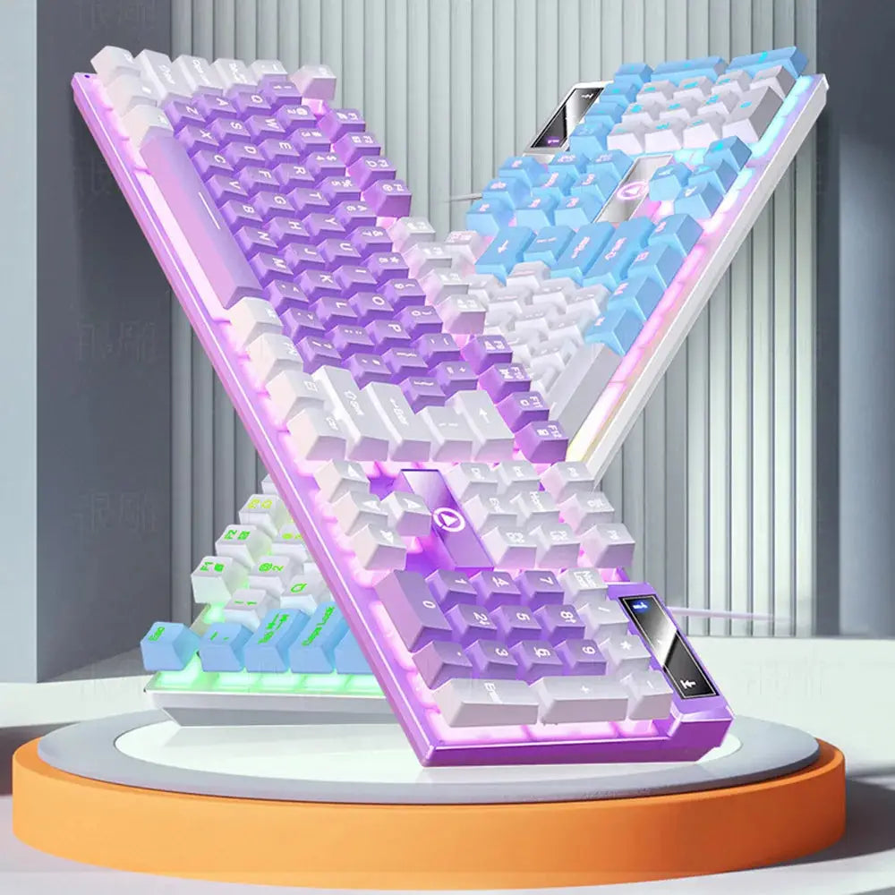 K500 Gaming keyboard 104 Keys Wired Gaming keyboard Backlit Mechanical Desktop Computer Keyboard for Desktop Laptop PC Gamers