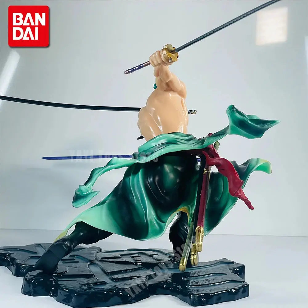 Hot One Piece 10cm Figure GK Roronoa Zoro Three-blade Sa-maximum Manga Statue Action Figure Collection Model Kid Toy