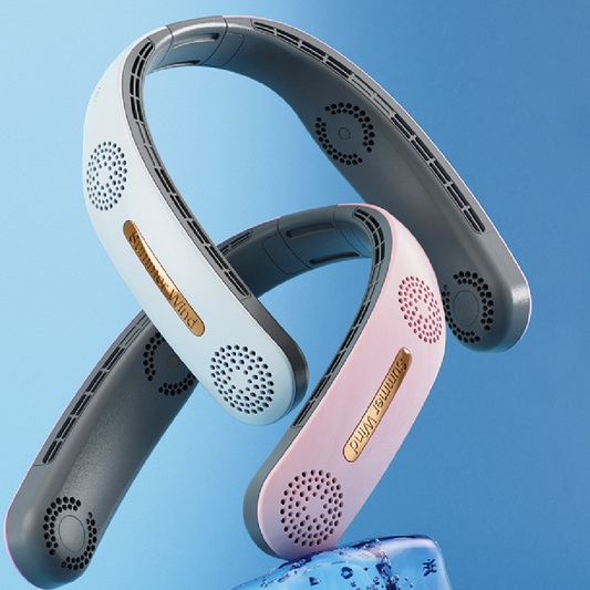 Portable Bladeless Neck Fan – USB Rechargeable & Ultra Quiet