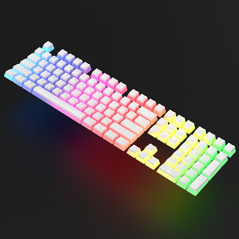 Translucent Pudding Keycaps – RGB Shine-Through Effect